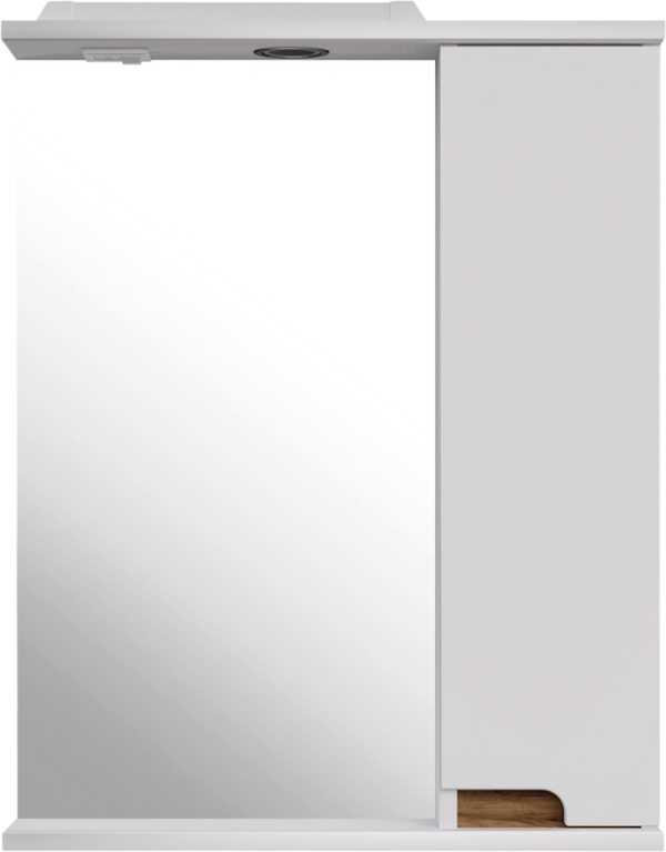 Зеркало ASB-Mebel Вита 60 белое, дуб золотой