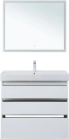 Мебель для ванной комнаты Aquanet Nova Lite 100 напольная, белая, 3 ящика
