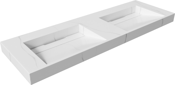 Раковина Armadi Art Flat Calacatta 140