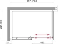 Душевой уголок BelBagno Uno