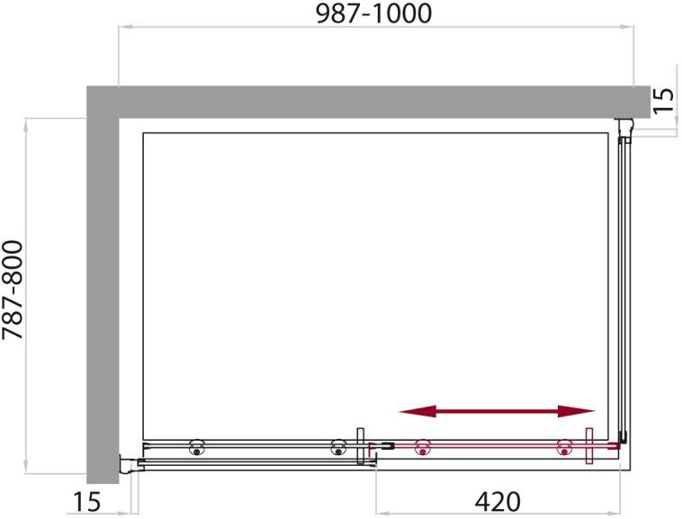 Душевой уголок BelBagno Uno