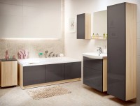 Акриловая ванна Cersanit Smart L 170x80 см, с ножками, белый глянец