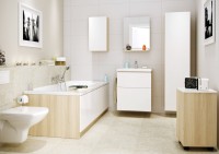 Акриловая ванна Cersanit Smart L 170x80 см, с ножками, белый глянец