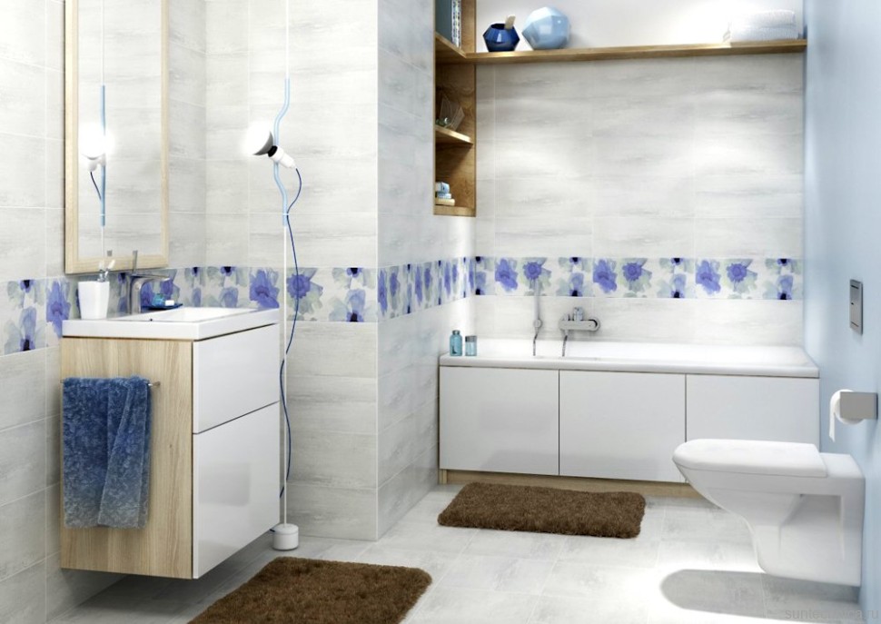Акриловая ванна Cersanit Smart L 170x80 см, с ножками, белый глянец