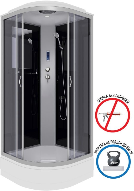 Душевая кабина Niagara Classic NG-3503-14P 80х80 см, с пультом управления и FM-радио