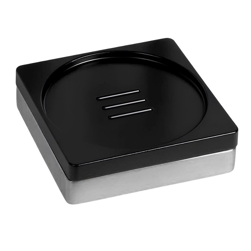 Мыльница Colombo Design MiniQ B5040.CR-RNE черная, хром