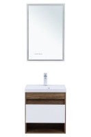 Тумба под раковину Aquanet Тренд 50 дуб рустикальный/белый сатин