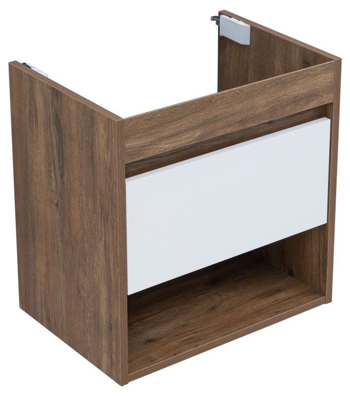 Тумба под раковину Aquanet Тренд 50 дуб рустикальный/белый сатин