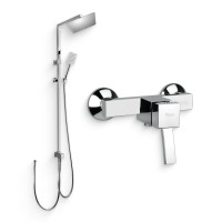 Душевой комплект Смеситель для душа Paini Tank TKCR511LMKM + Стойка RS 50CR191ARQP3