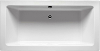 Акриловая ванна Riho Lusso 190x80 см, встраиваемая, белая, с каркасом, со сливом-переливом