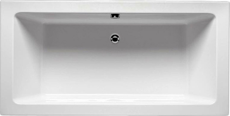 Акриловая ванна Riho Lusso 190x80 см, встраиваемая, белая, с каркасом, со сливом-переливом
