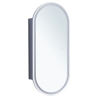 Шкаф с зеркалом в ванную с подсветкой Aquanet Монте 40 белый, с LED подсветкой Шкаф с зеркалом в ванную с подсветкой Aquanet Монте 40 белый, с LED подсветкой