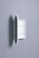 Шкаф с зеркалом в ванную с подсветкой Aquanet Монте 40 белый, с LED подсветкой Шкаф с зеркалом в ванную с подсветкой Aquanet Монте 40 белый, с LED подсветкой