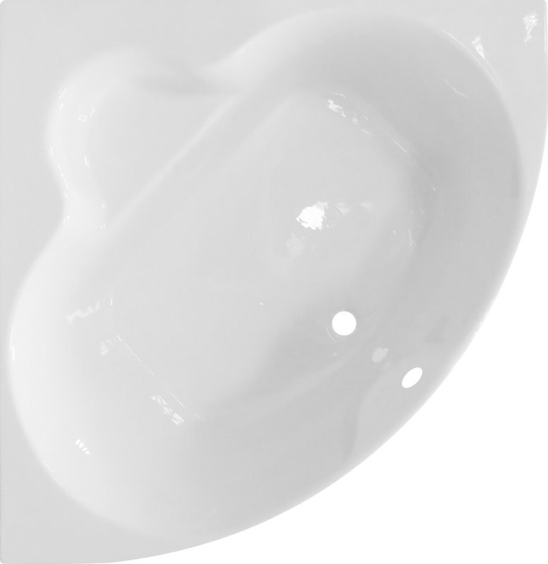 Акриловая ванна Royal Bath Fanke RB 581200 140x140 см, угловая, пристенная, белая, четверть круга, с каркасом, с сиденьем