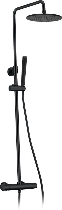 Душевая стойка AltroBagno Metropoli 030422 NeOp матовая черная