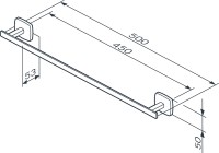 Держатель для полотенец AM.PM Gem A90346422 черный