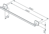 Держатель для полотенец AM.PM Gem A90346422 черный