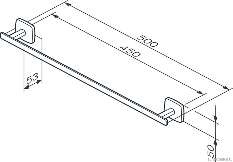 Держатель для полотенец AM.PM Gem A90346422 черный