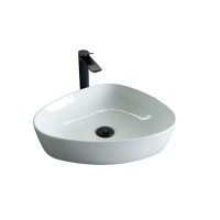 Накладная раковина GID Creativo N9386 50 глянцевая белая, фаянс