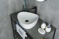 Накладная раковина GID Creativo N9386 50 глянцевая белая, фаянс