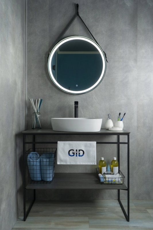 Накладная раковина GID Creativo N9386 50 глянцевая белая, фаянс