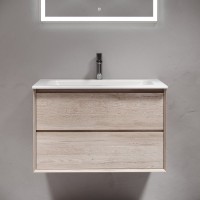 Тумба с раковиной Sancos Marmi 2.0 80 дуб галифакс натуральный
