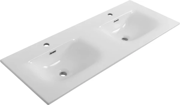 Мебельная раковина BelBagno BB-8099-120-2 глянцевая белая