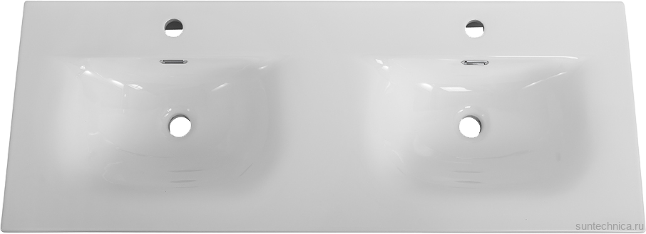 Мебельная раковина BelBagno BB-8099-120-2 глянцевая белая