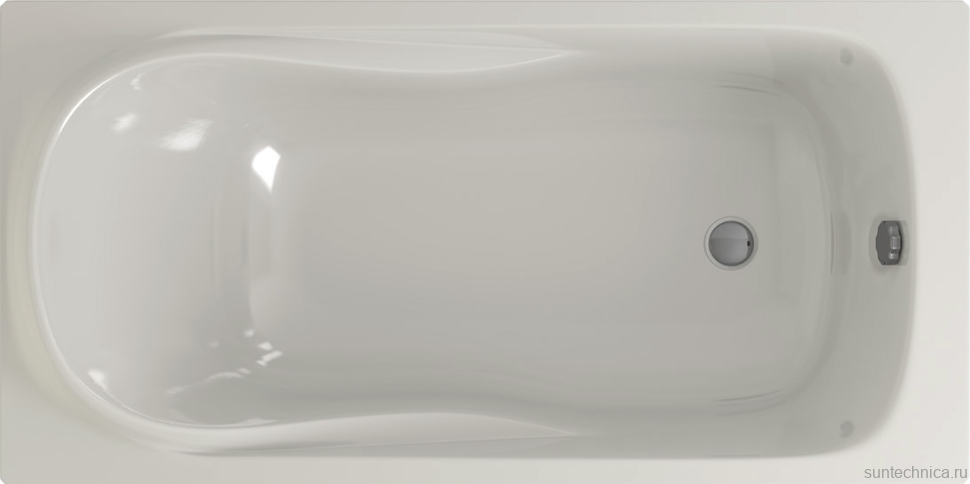 Акриловая ванна EUROLUX Alla 150x75 см, пристенная, белая, с каркасом