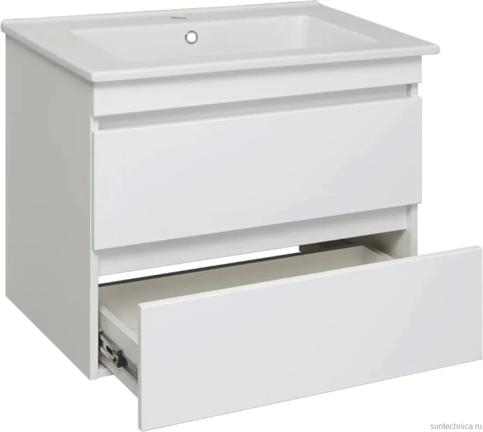 Мебель для ванной комнаты Runo Манхэттен 65, подвесная, белая