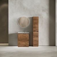 Тумба с раковиной Sancos Libra Floor 70 дуб чарльстон, белая раковина CN7007