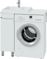 Тумба с раковиной СаНта Марс 29 L напольная, 1 дверца, белая