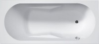Акриловая ванна Riho Bathtubs Lazy R 170x75 см, правая, пристенная, eurowhite, с каркасом