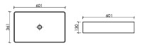 Накладная раковина Ceramicanova Element CN6070MB черная матовая