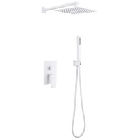 Душевой комплект Abber Daheim AF8219W С ВНУТРЕННЕЙ ЧАСТЬЮ, матовый белый