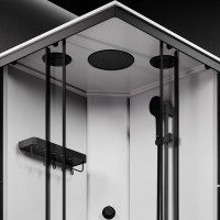 Душевая кабина AM.PM X-Joy Square W94C-403-090BT 90х90 см, матовый черный