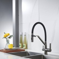 Смеситель для кухни Shevanik S278T оружейная сталь, черный