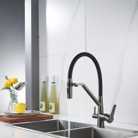 Смеситель для кухни Shevanik S278T оружейная сталь, черный