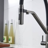 Смеситель для кухни Shevanik S278T оружейная сталь, черный