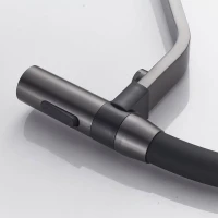 Смеситель для кухни Shevanik S278T оружейная сталь, черный