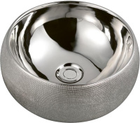 Накладная раковина Armadi Art NeoArt 863 39 серебро, круглая