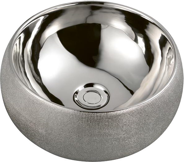 Накладная раковина Armadi Art NeoArt 863 39 серебро, круглая