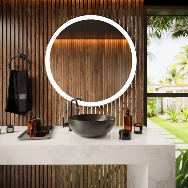 Зеркало круглое Mixline Мия 80 с подсветкой