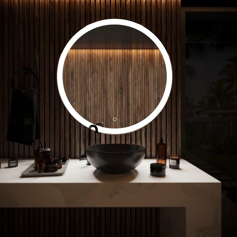 Зеркало круглое Mixline Мия 80 с подсветкой