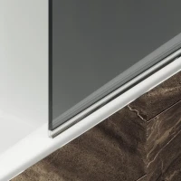 Шторка на ванну Maybahglass MGV-650-4 40 см, профиль хром, стекло графит