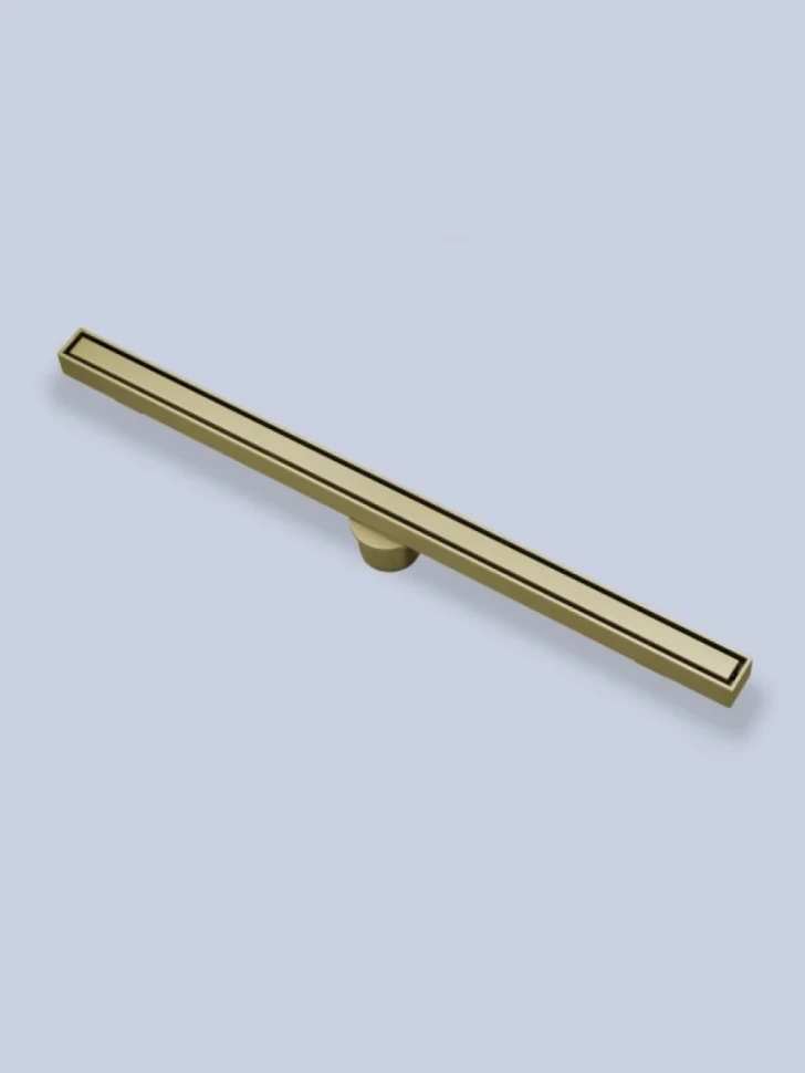 Душевой трап (лоток) AltroBagno Supremo AltroBagnoSupremo071232BG 60 см, решетка матовое золото, с сифоном, под плитку