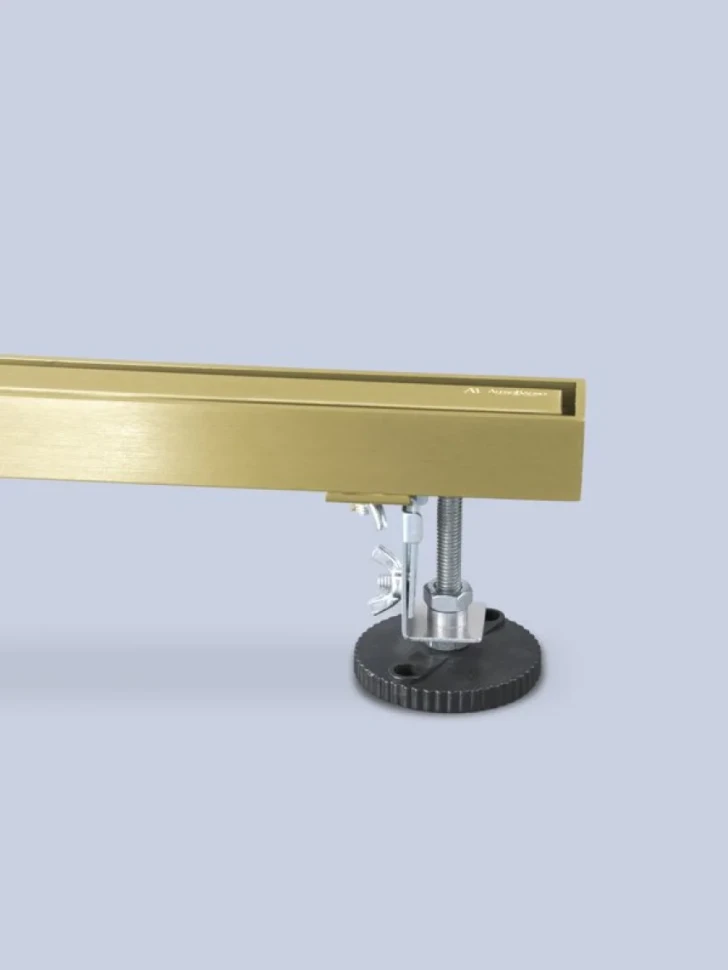 Душевой трап (лоток) AltroBagno Supremo AltroBagnoSupremo071232BG 60 см, решетка матовое золото, с сифоном, под плитку