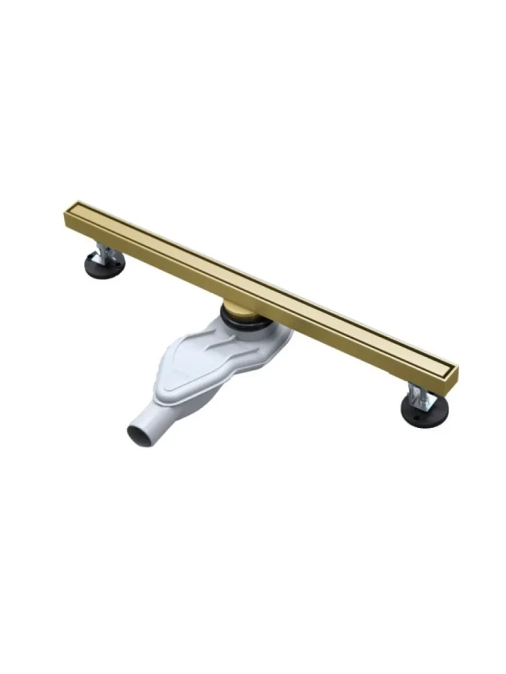 Душевой трап (лоток) AltroBagno Supremo AltroBagnoSupremo071232BG 60 см, решетка матовое золото, с сифоном, под плитку