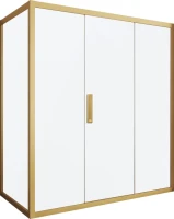 Душевой уголок Kubele DE019 R3-MAT-BR 140х100 см, профиль бронза
