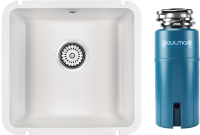 Комплект Мойка Paulmark Unter 50 PM204543-WH белая + Измельчитель Intenso Комплект Мойка Paulmark Unter 50 PM204543-WH белая + Измельчитель Intenso